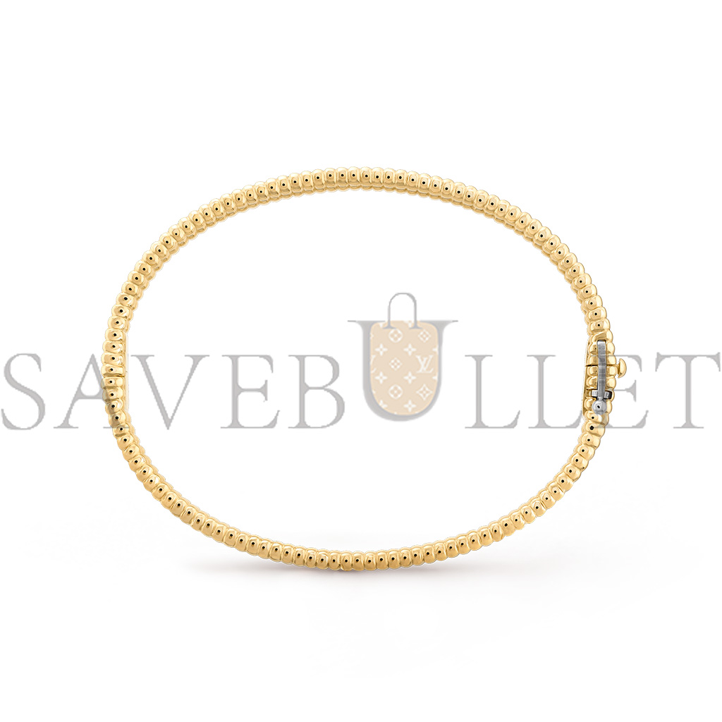 v*n cl*f arpels perlÉe Di*m*nds bracelet, 1 row, medium model - yellow gold, Di*m*nd  vcarp27b00